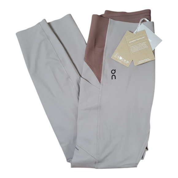 ON running womens movement long tights grape zinc purple nwt leggings - Picture 4 of 4